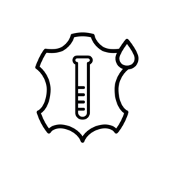 Icon representing Retanning, dyeing, fatliquoring