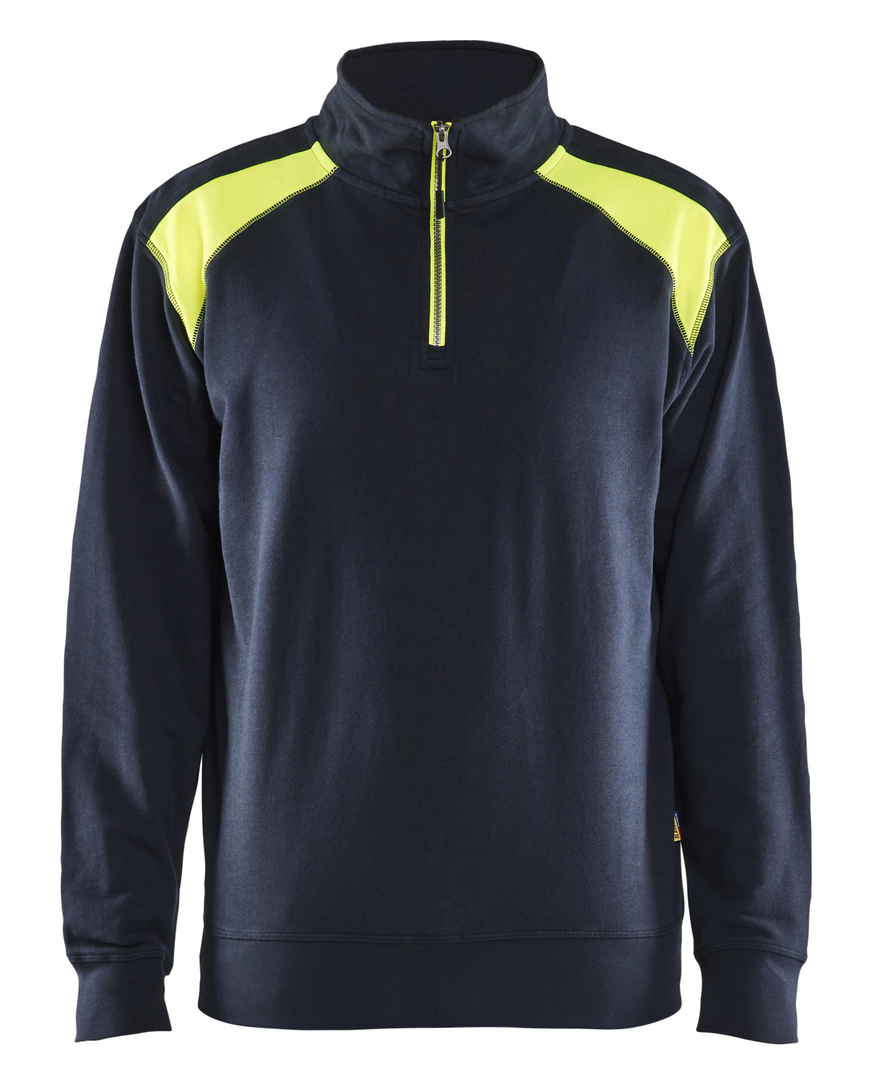 Half-zip 2-tone sweatshirt