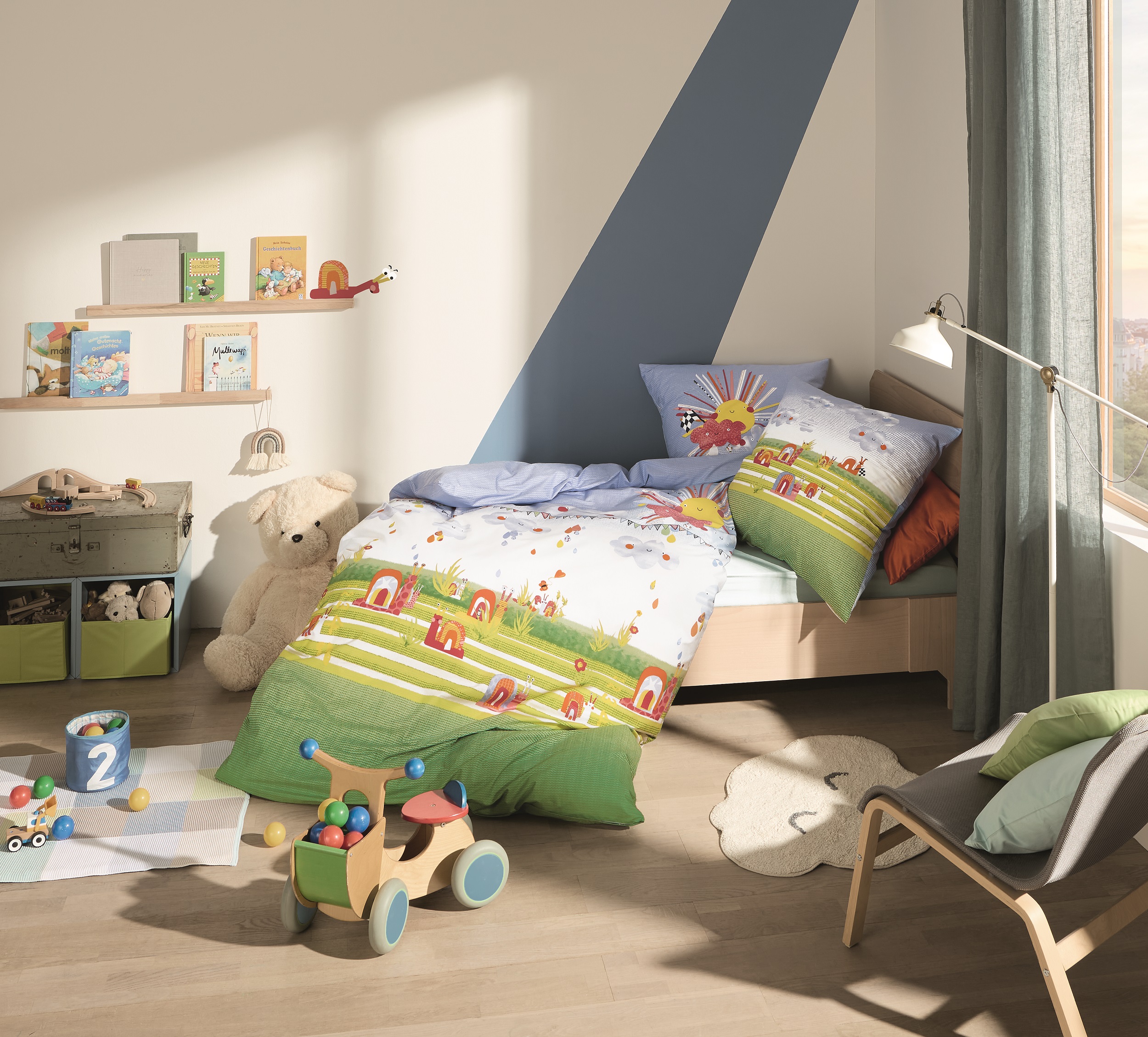 Renforcé Bettwäsche 582 Regenbogenrennschnecken