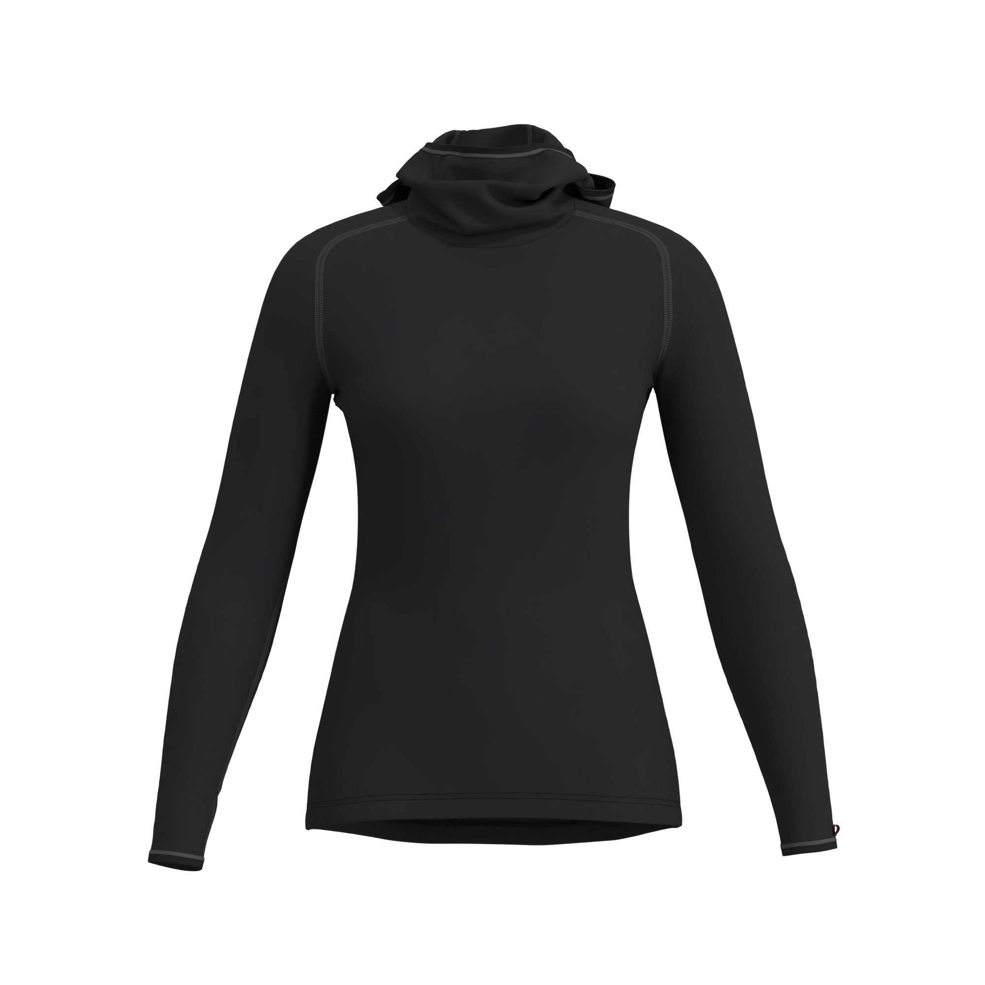 W SHIRT L/S WITH FACEMASK TRANSTEX® WARM