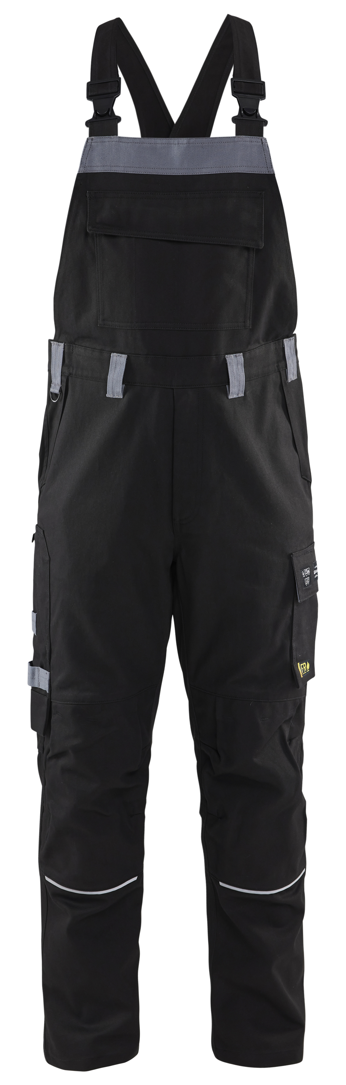 Flame resistant bib trousers