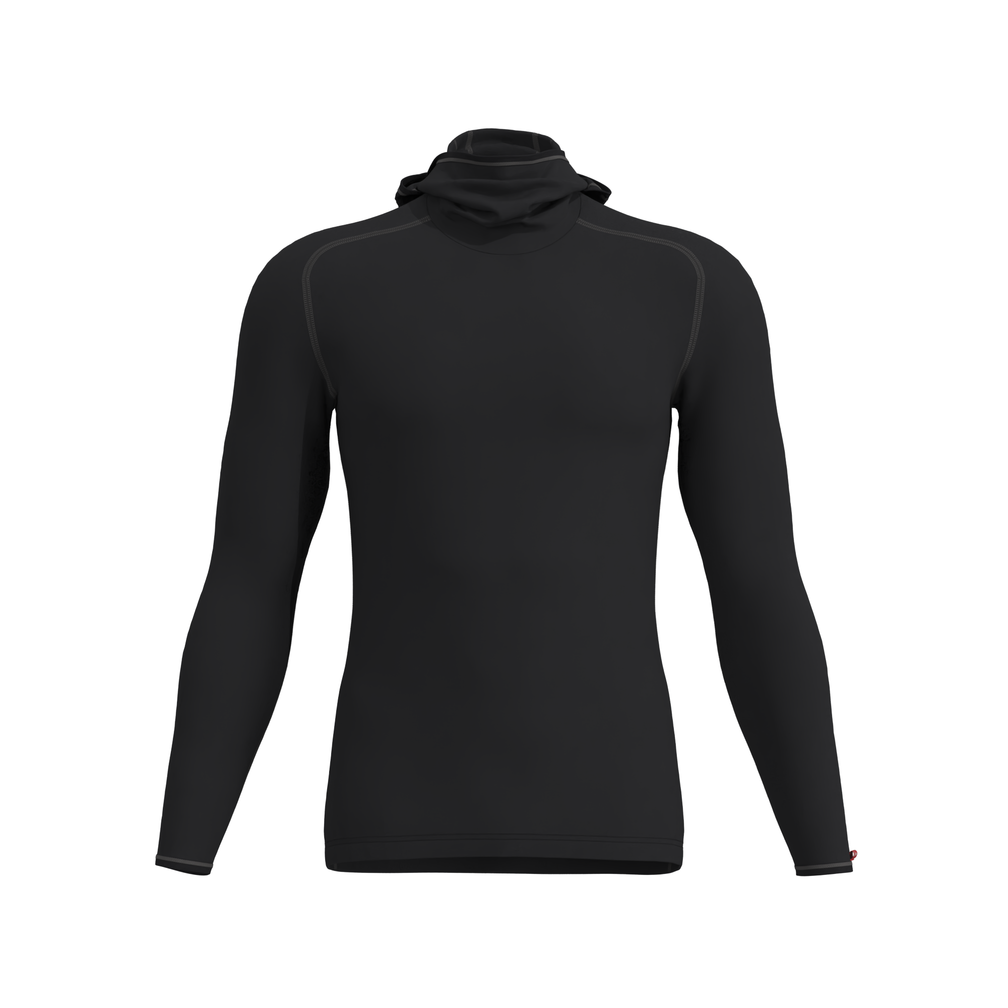 M SHIRT L/S WITH FACEMASK TRANSTEX® WARM